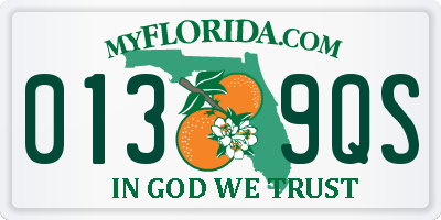 FL license plate 0139QS