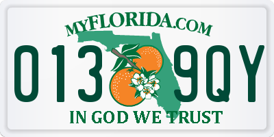 FL license plate 0139QY