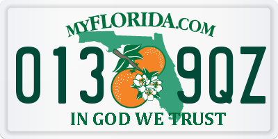 FL license plate 0139QZ