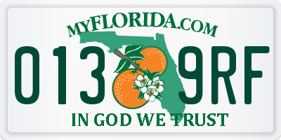 FL license plate 0139RF