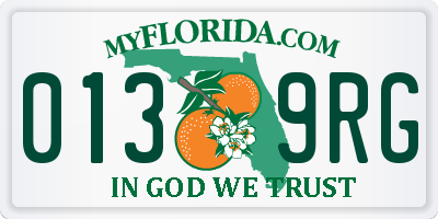FL license plate 0139RG
