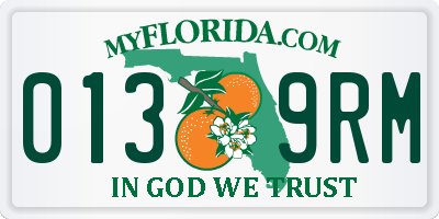 FL license plate 0139RM