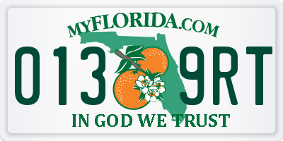 FL license plate 0139RT