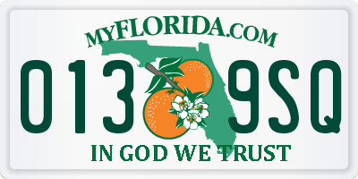 FL license plate 0139SQ