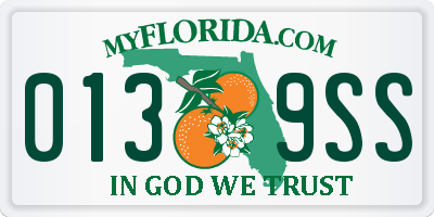 FL license plate 0139SS