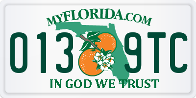 FL license plate 0139TC
