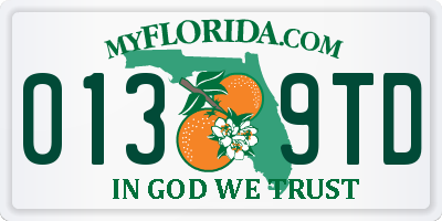 FL license plate 0139TD