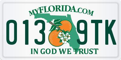 FL license plate 0139TK
