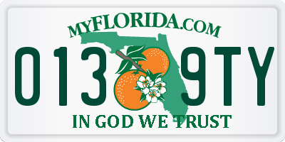 FL license plate 0139TY