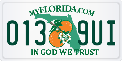 FL license plate 0139UI