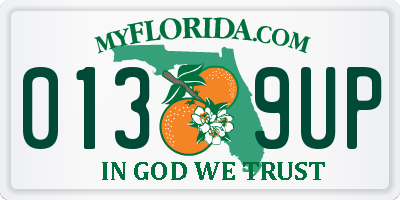 FL license plate 0139UP