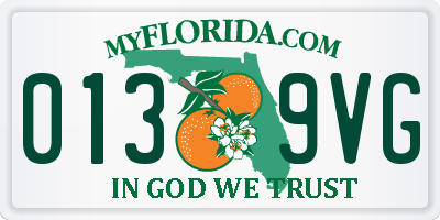 FL license plate 0139VG