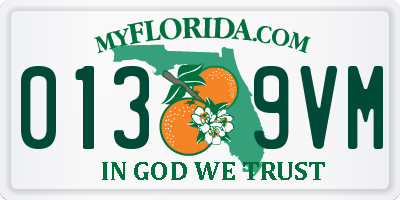 FL license plate 0139VM