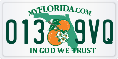 FL license plate 0139VQ