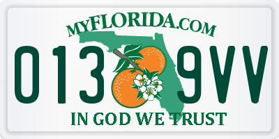 FL license plate 0139VV