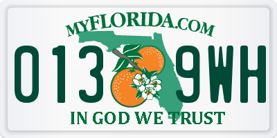FL license plate 0139WH