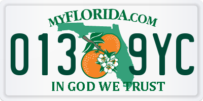 FL license plate 0139YC