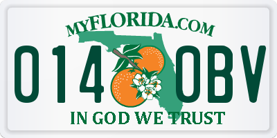 FL license plate 0140BV
