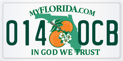FL license plate 0140CB
