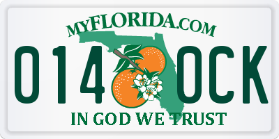 FL license plate 0140CK