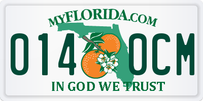FL license plate 0140CM