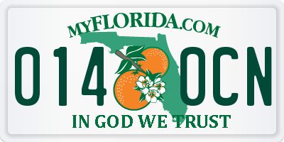 FL license plate 0140CN