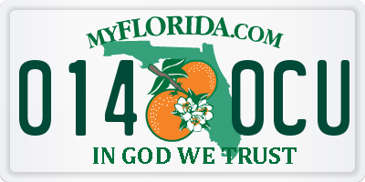 FL license plate 0140CU