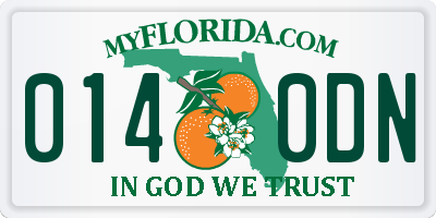 FL license plate 0140DN