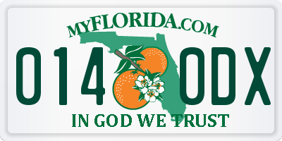 FL license plate 0140DX