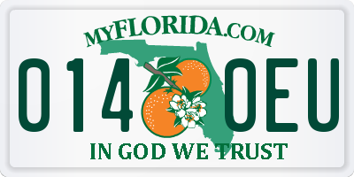 FL license plate 0140EU