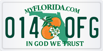 FL license plate 0140FG