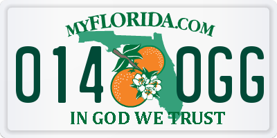 FL license plate 0140GG
