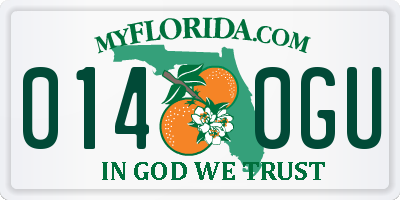 FL license plate 0140GU