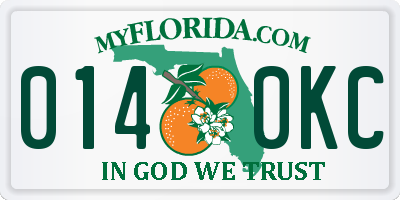 FL license plate 0140KC