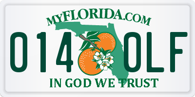 FL license plate 0140LF
