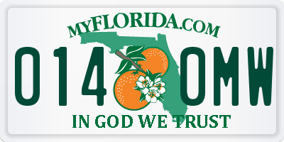 FL license plate 0140MW