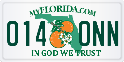 FL license plate 0140NN