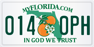 FL license plate 0140PH