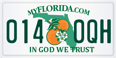 FL license plate 0140QH