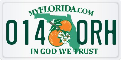 FL license plate 0140RH