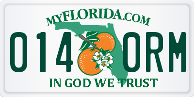 FL license plate 0140RM