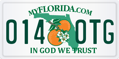 FL license plate 0140TG