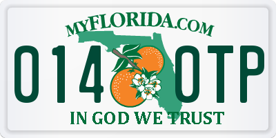 FL license plate 0140TP