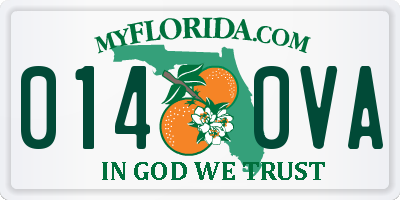 FL license plate 0140VA