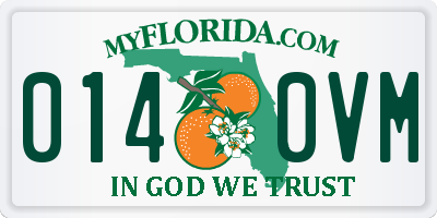FL license plate 0140VM
