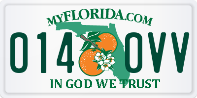 FL license plate 0140VV