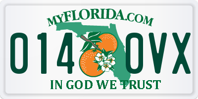 FL license plate 0140VX