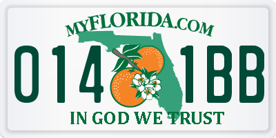 FL license plate 0141BB