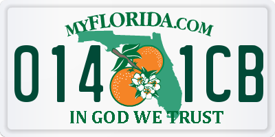 FL license plate 0141CB