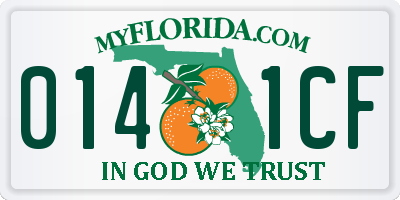 FL license plate 0141CF